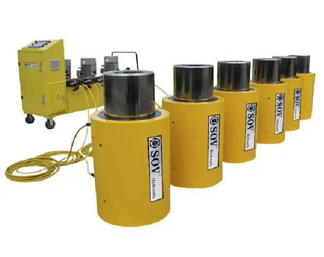 Xi lanh thủy lực lớn hai chiều 1000ton có khả năng nâng cao