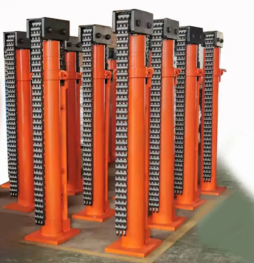 Thiết bị xây dựng tự động nâng bể 2 mét bằng hệ thống thủy lực