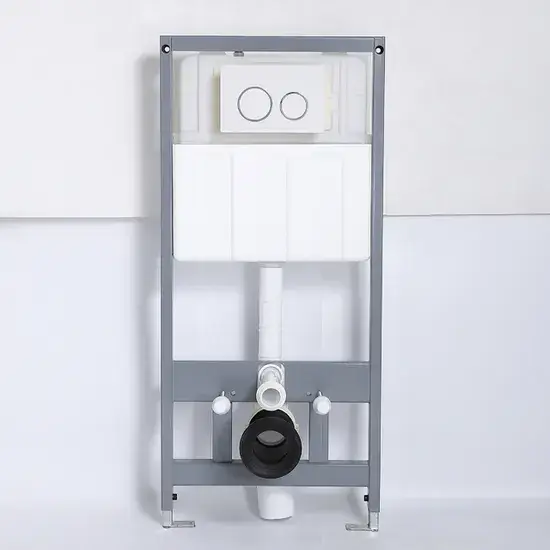 Vòi xả bồn cầu treo tường kết hợp với hộp chứa ẩn trong tường