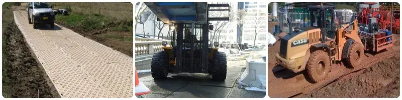 Tấm HDPE màu đen chống tia UV cho bảo vệ mặt đất ngoài trời - Lựa chọn tốt cho thảm đường di động và bảo vệ mặt đất