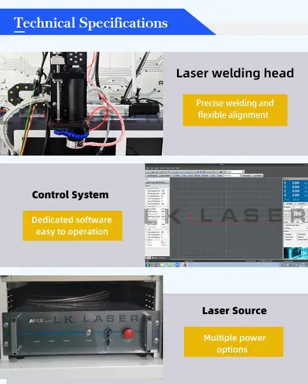 Thiết bị hàn laser chuyên dụng cho việc hàn kim loại mắc cài chỉnh nha