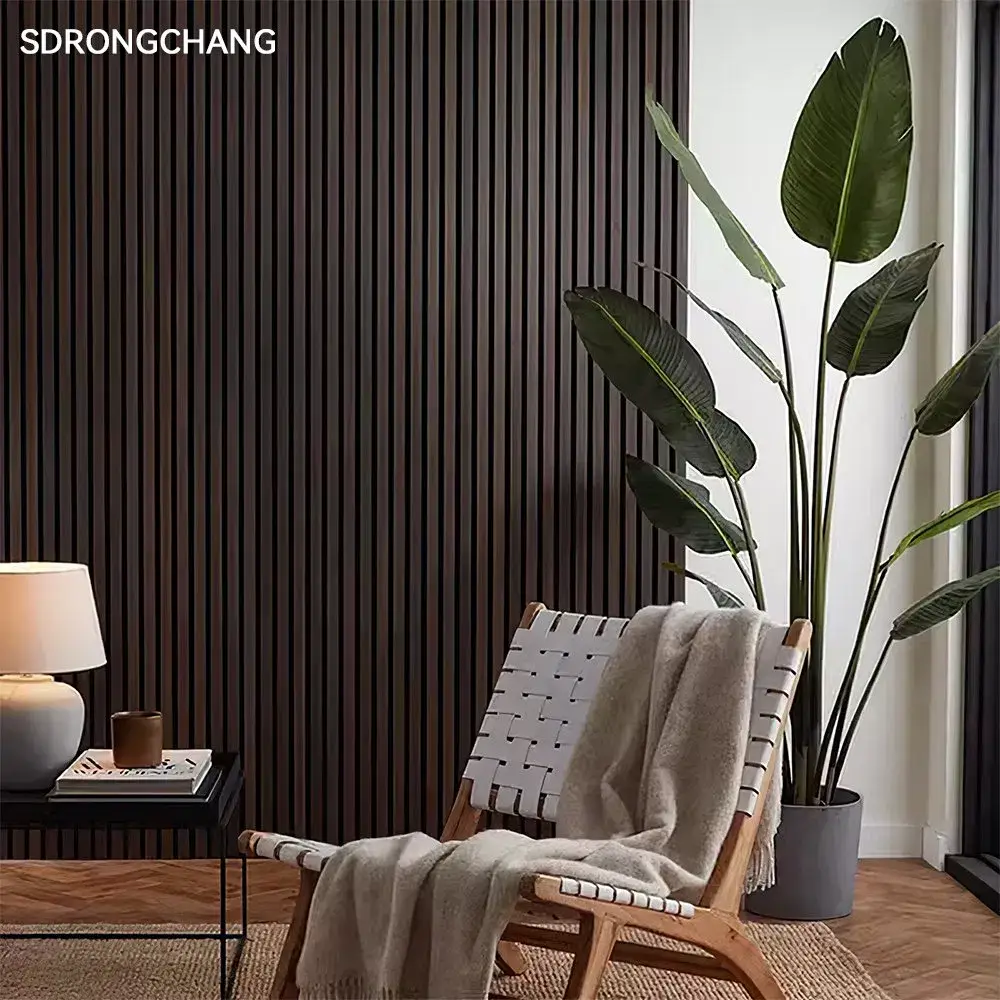 Ván tường cách âm gỗ veneer slat tùy chỉnh - Lựa chọn hàng đầu cho không gian yên tĩnh