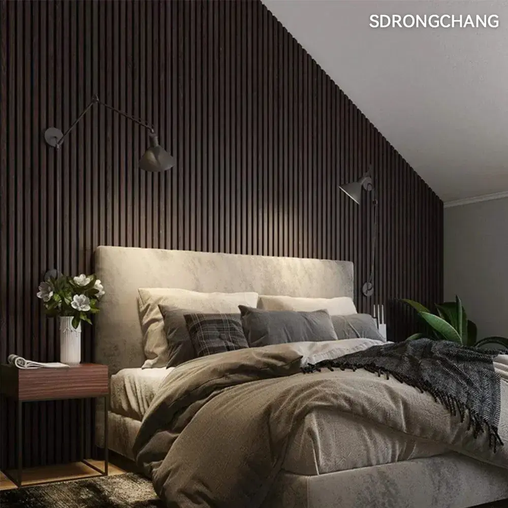 Ván tường cách âm gỗ veneer slat tùy chỉnh - Lựa chọn hàng đầu cho không gian yên tĩnh