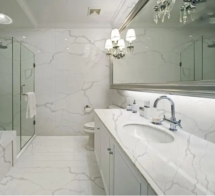 Trang trí nhà cửa với đá nhân tạo màu xám nhạt đẹp mắt