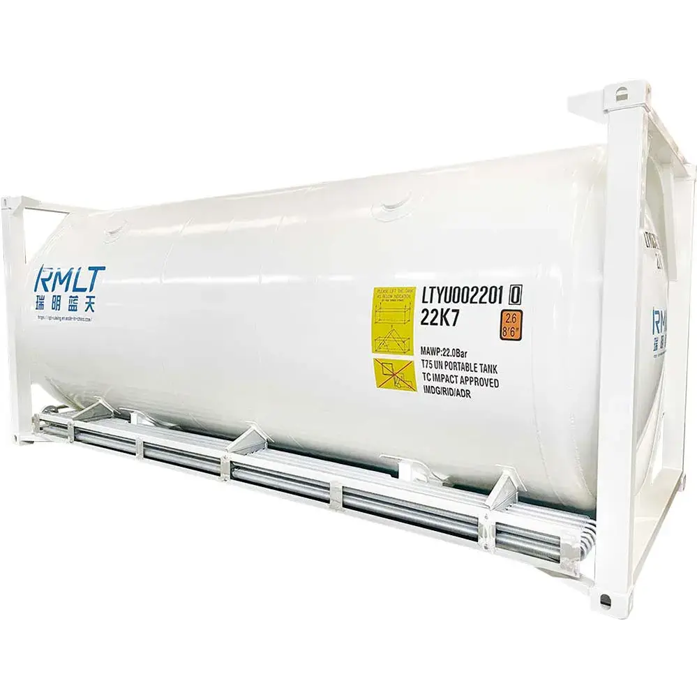 Thùng ISO Chứa Khí Chất lỏng CO2/Argon/Oxygen/Nitrogen/No2 T75