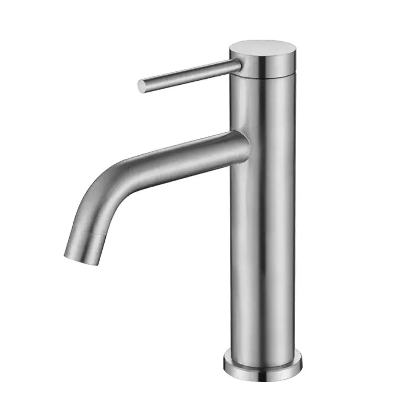 Vòi rửa bát cao cấp từ chất liệu thép không gỉ, thiết kế lỗ nước đơn, tay cầm tiện lợi