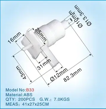 Vòi nước bằng nhựa dành cho máy lọc nước (B33)