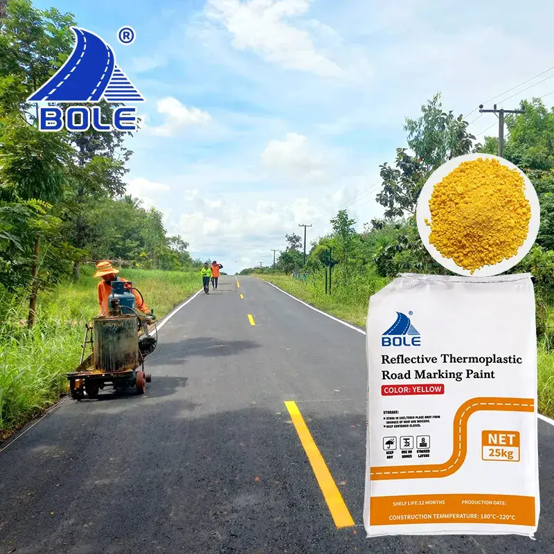 Sơn phản quang màu trắng cho đánh dấu mặt đường nhựa