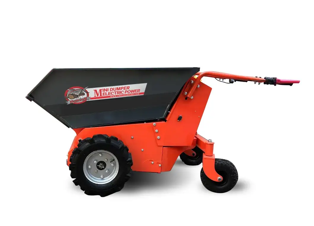 Xe đẩy điện mini chất lượng đạt chuẩn TUV CE - Vận chuyển đất linh hoạt, chịu tải trọng lên đến 500kg