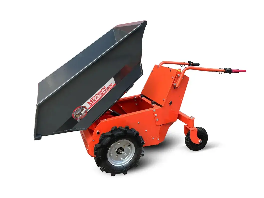 Xe đẩy điện mini chất lượng đạt chuẩn TUV CE - Vận chuyển đất linh hoạt, chịu tải trọng lên đến 500kg