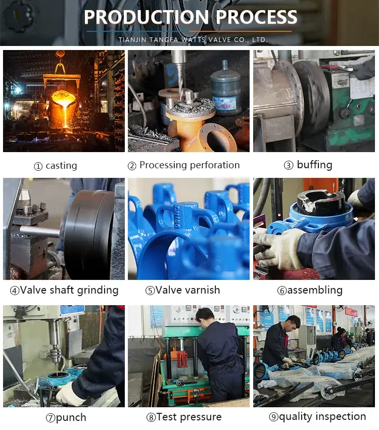 Van bướm hai lỗ wafer với đệm mềm và chứng nhận CE